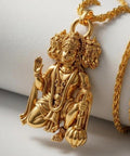 Luxury Panchmukhi Hanuman Gold-Plated Pendant with Royal Chain | Divine Protection Spiritual Necklace for Men & Women